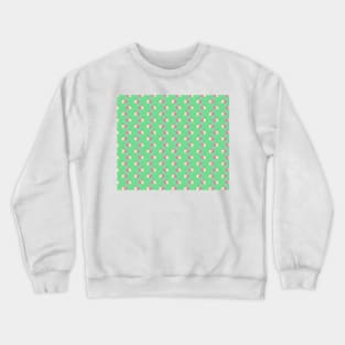 Watermelon Watercolor Dino Pattern Crewneck Sweatshirt